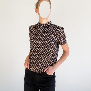 Raccoon print blouse